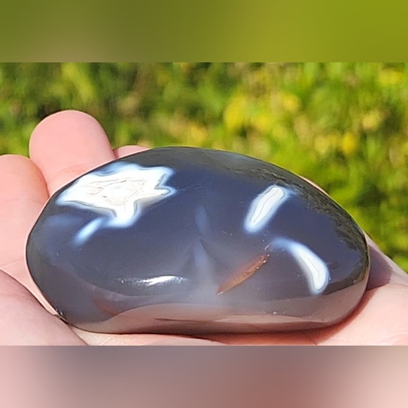 🦋🦋🦋 3/$25---Beautiful Orca Agate Palm Stone #2 - Picture 5 of 14